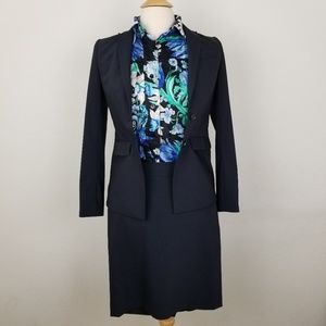 NWOT Ann Taylor Wool Pinstriped Skirt Suit Set